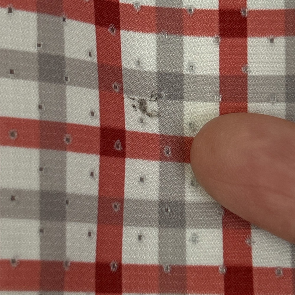 Huk Tide Point Performance Fishing Shirt Men's XL Red Gray Check LS Button Down - Picture 10 of 15